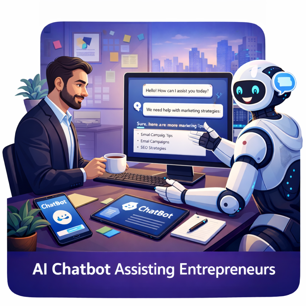 AI Chatbot Illustration