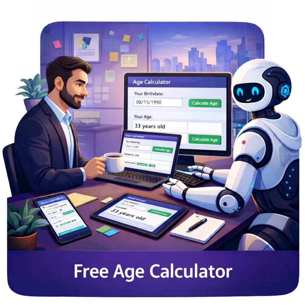 IMFASHINI AI Age Calculator Interface