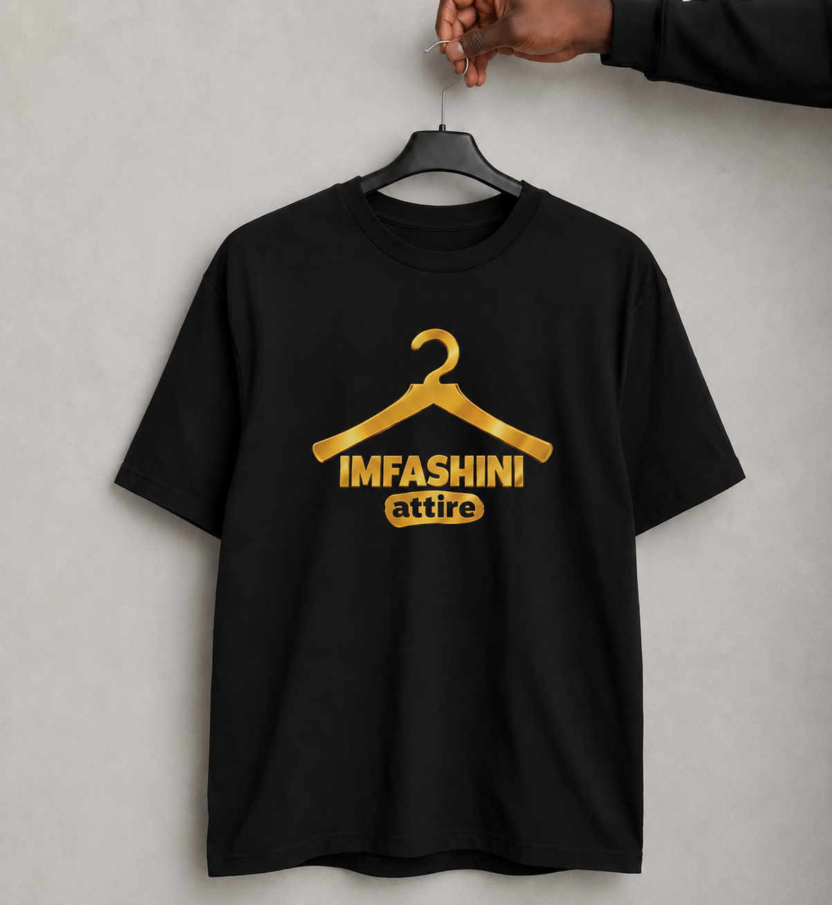 Imfashini Attire Hanger Ladies Black T-shirts image 2