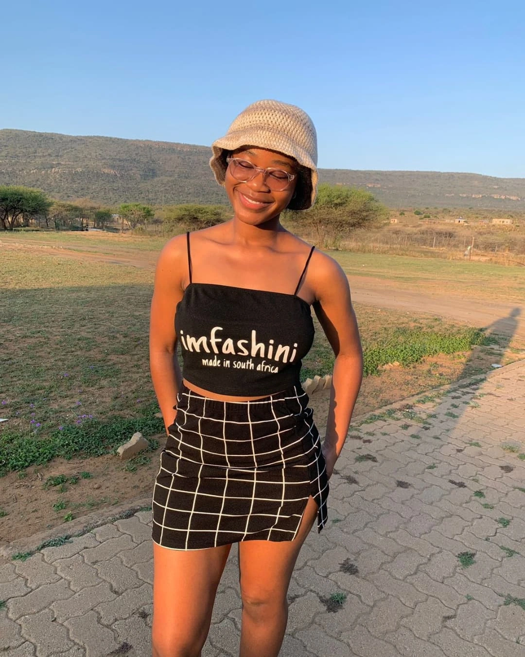 Imfashini Attire Black Ladies Two-Piece