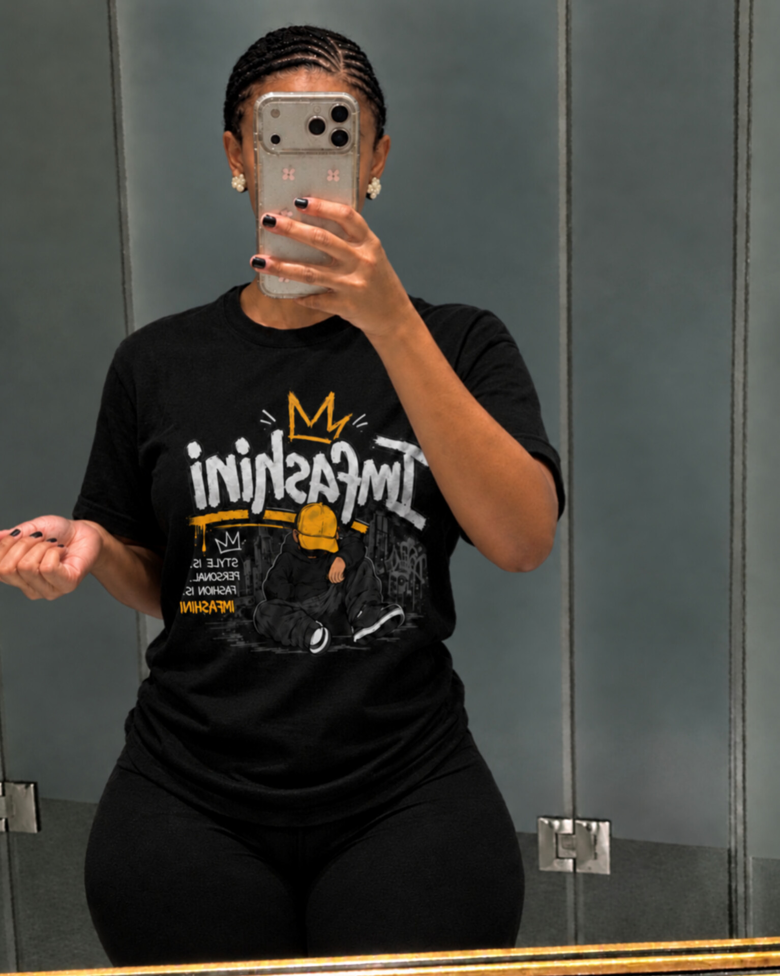 Imfashini Attire Graphic Design T-shirt customer review image