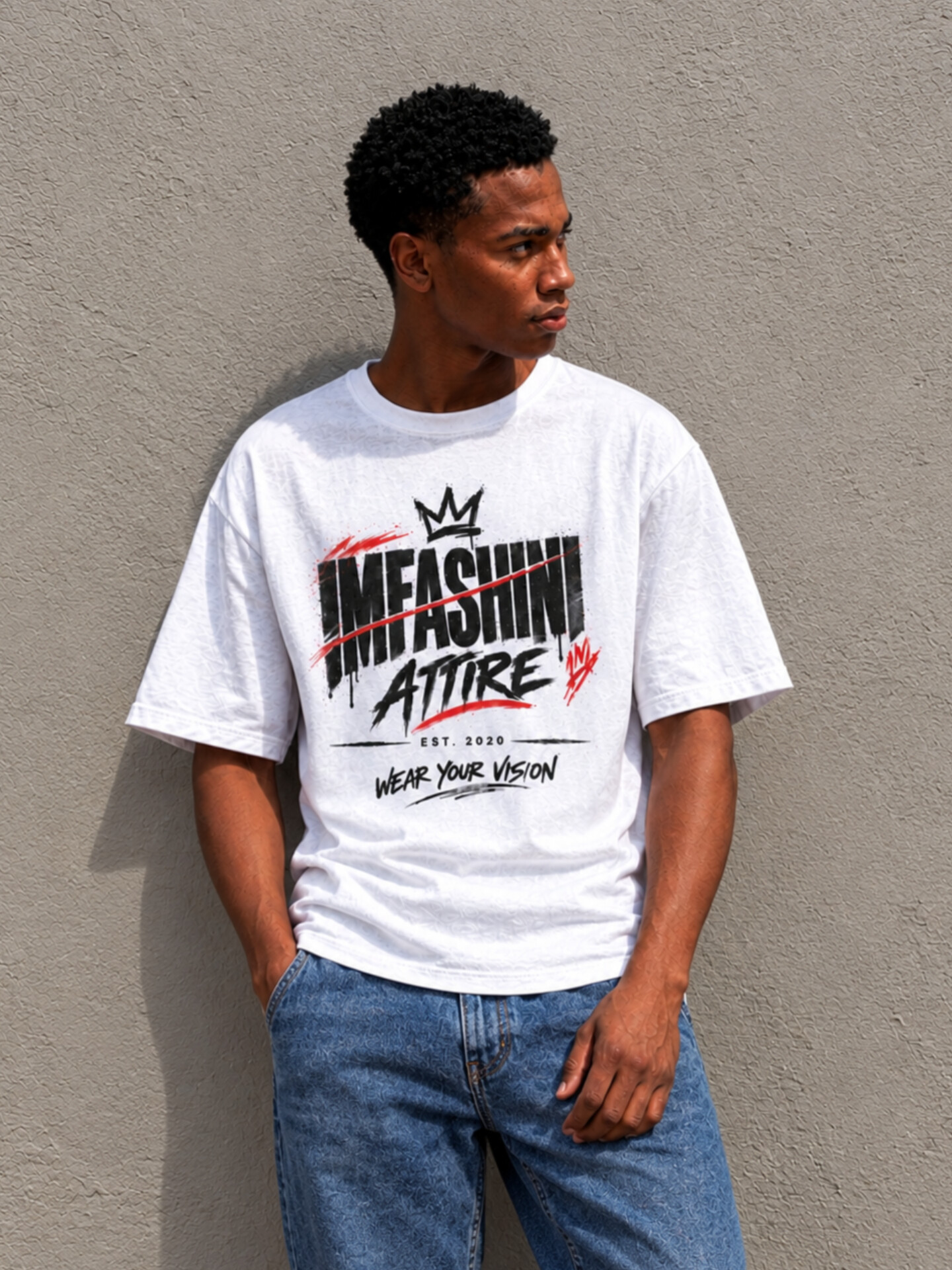 Imfashini Attire Stylish Men White T-shirts