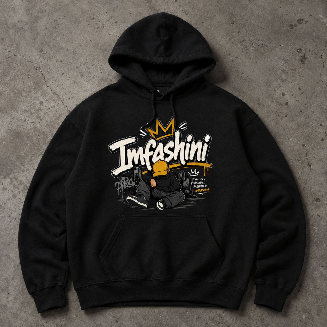 Imfashini Attire Graphic Design Hoodies